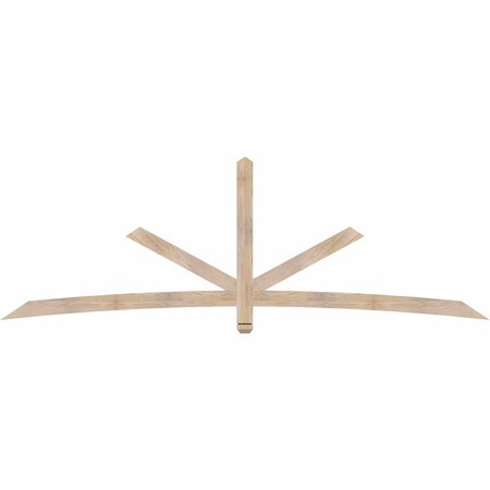 Ekena Millwork Alberta Smooth Timber Gable Bracket, Douglas Fir, 108"W x 36"H x 1 1/2"D x 3 1/2"F, 8/12 Pitch GBW108X36X0204ALB00SDF